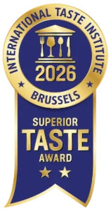 Superior Taste Award 2026 (2 stars) – International Taste Institute – Truly Gourmet Garlic Tempeh Chips
